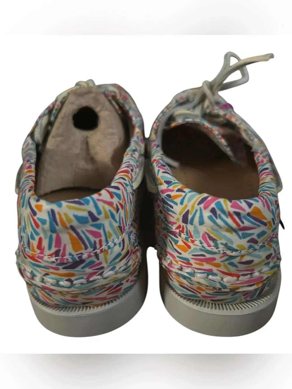 NWT Sebago Dockside Liberty Print Boat Shoe Size 6. Ortholite sole.